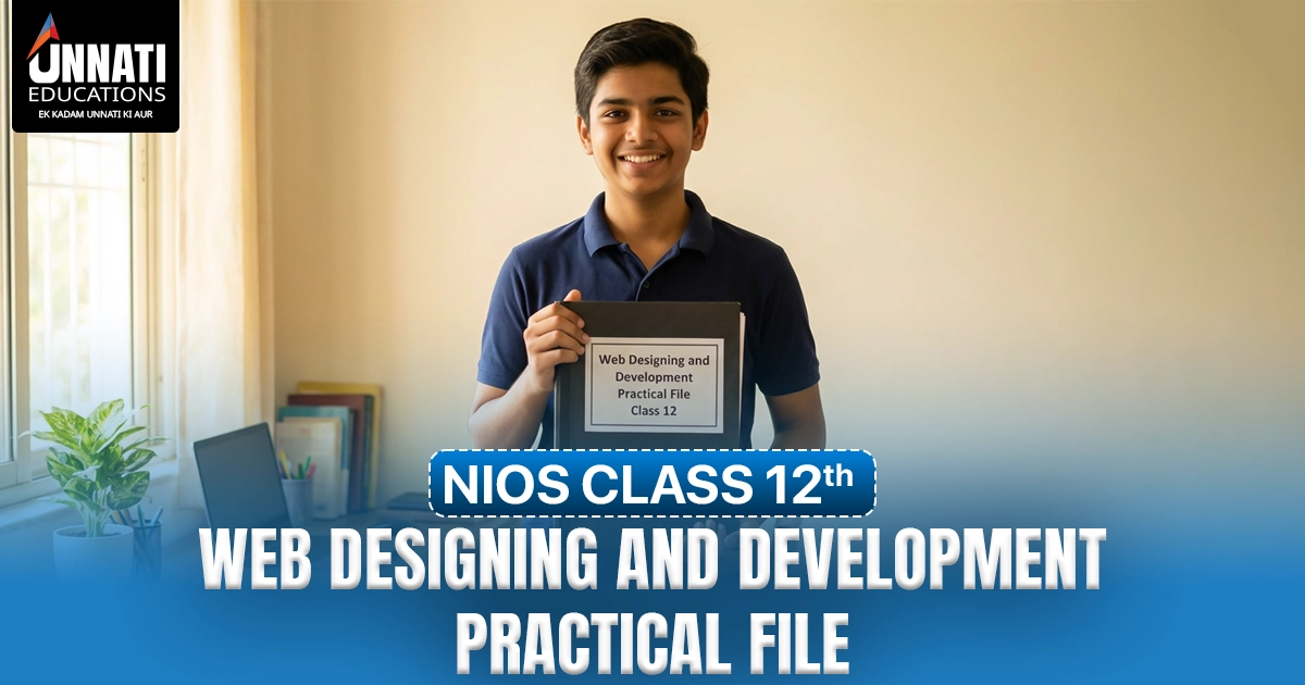 NIOS class 12 Web Designing and Development practical file